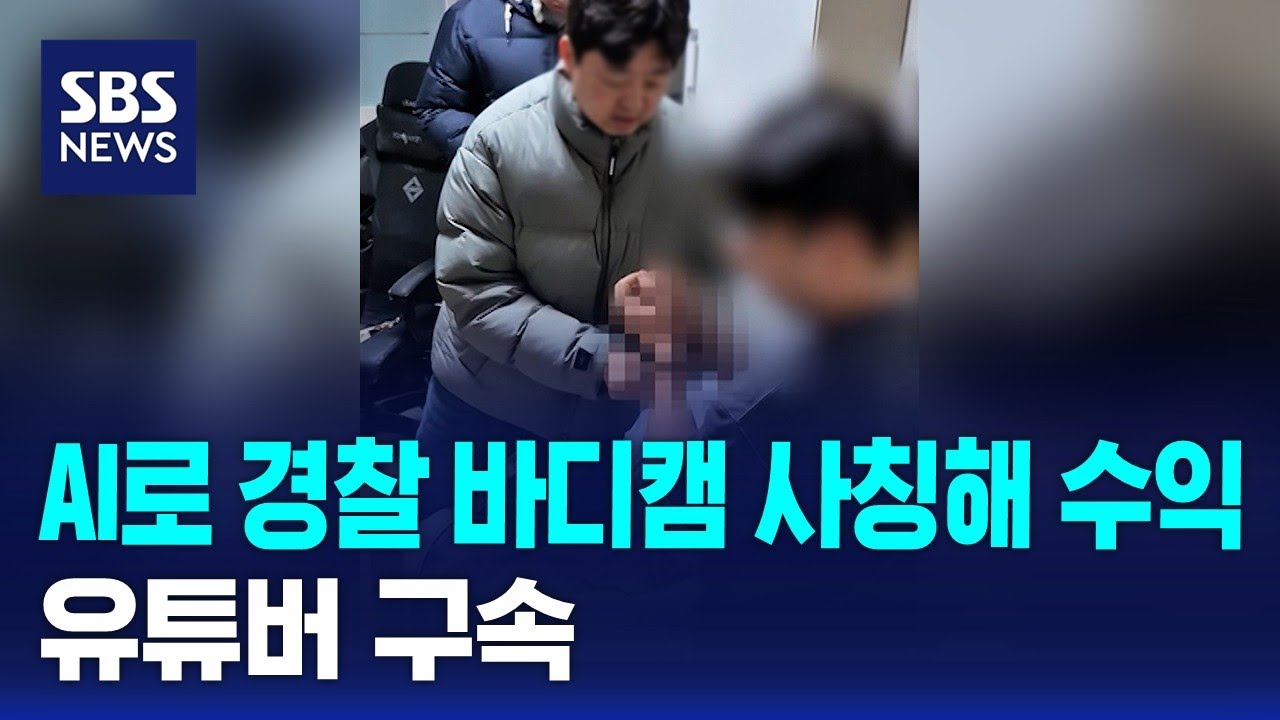 AI로 경찰 바디캠 사칭해 수익&hellip;유튜버 구속 / SBS