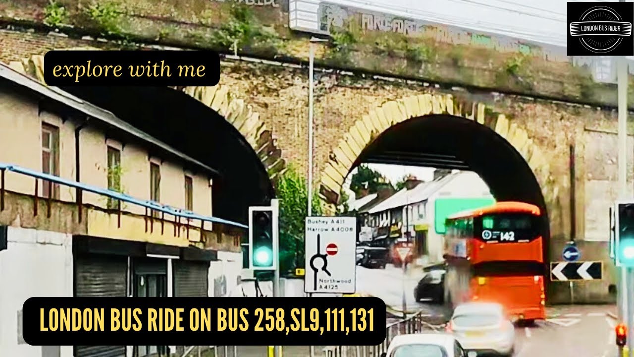 London Bus Ride Adventure Watford Junction to Tooting Broadway 🚍🌦️
