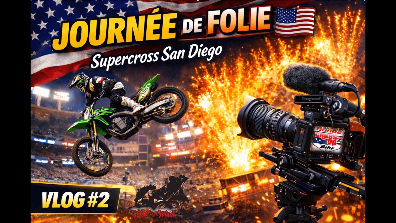 🔥SUPERCROSS SAN DIEGO 🇺🇸 | Journée de FOLIE☀️, rencontres avec les STARS🎉& courses ÉPIQUES👌| VLOG #2