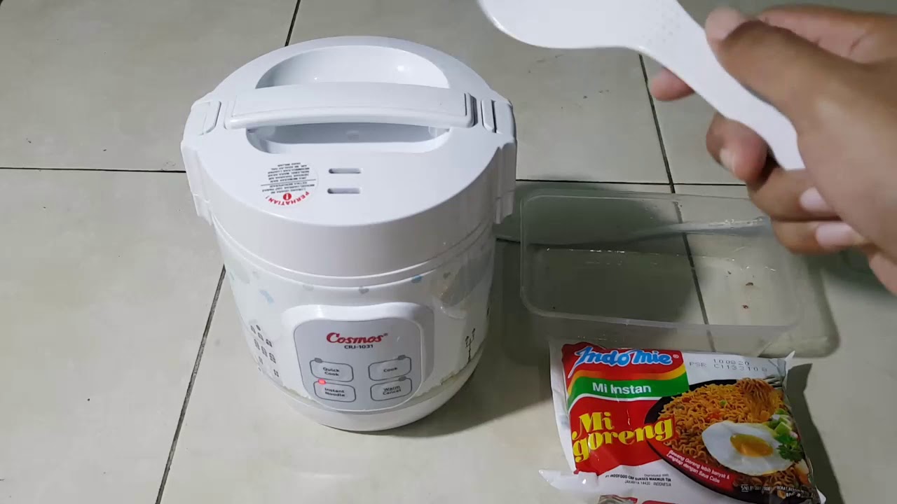 Cara Memasak Mie Menggunakan Mini Rice Cooker Cosmos CRJ-1031