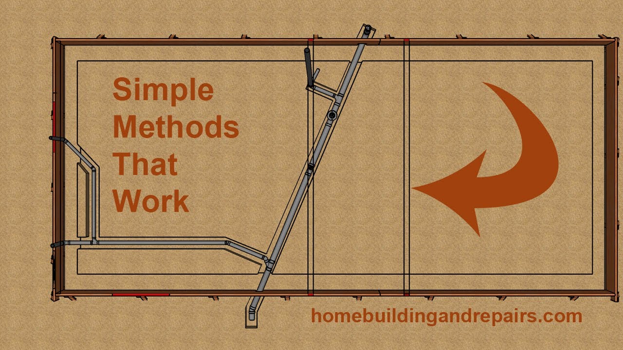 How Plumbers Use A String To Locate Pipes In Wall Framing Before Concrete Is Poured In Foundation