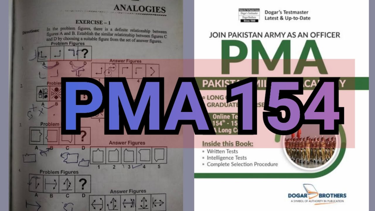 PMA 154 Important Non verbal ||INITIAL NON VERBAL TEST