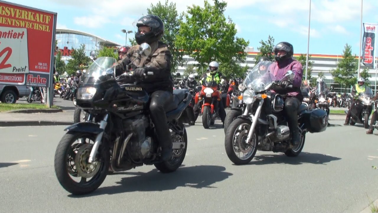 motorrad tage münster -  motorradkorso -  der start