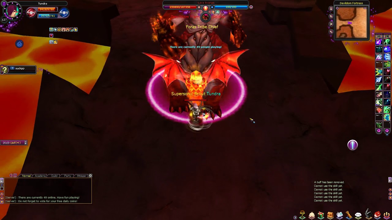 Fiesta Online DDF Lava Avanas Fight