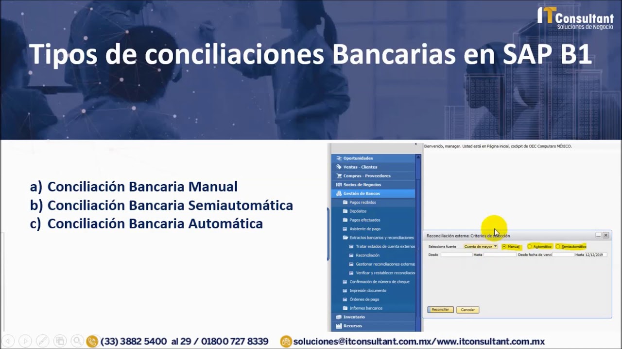 Conciliación Bancaria SAP B1 GM