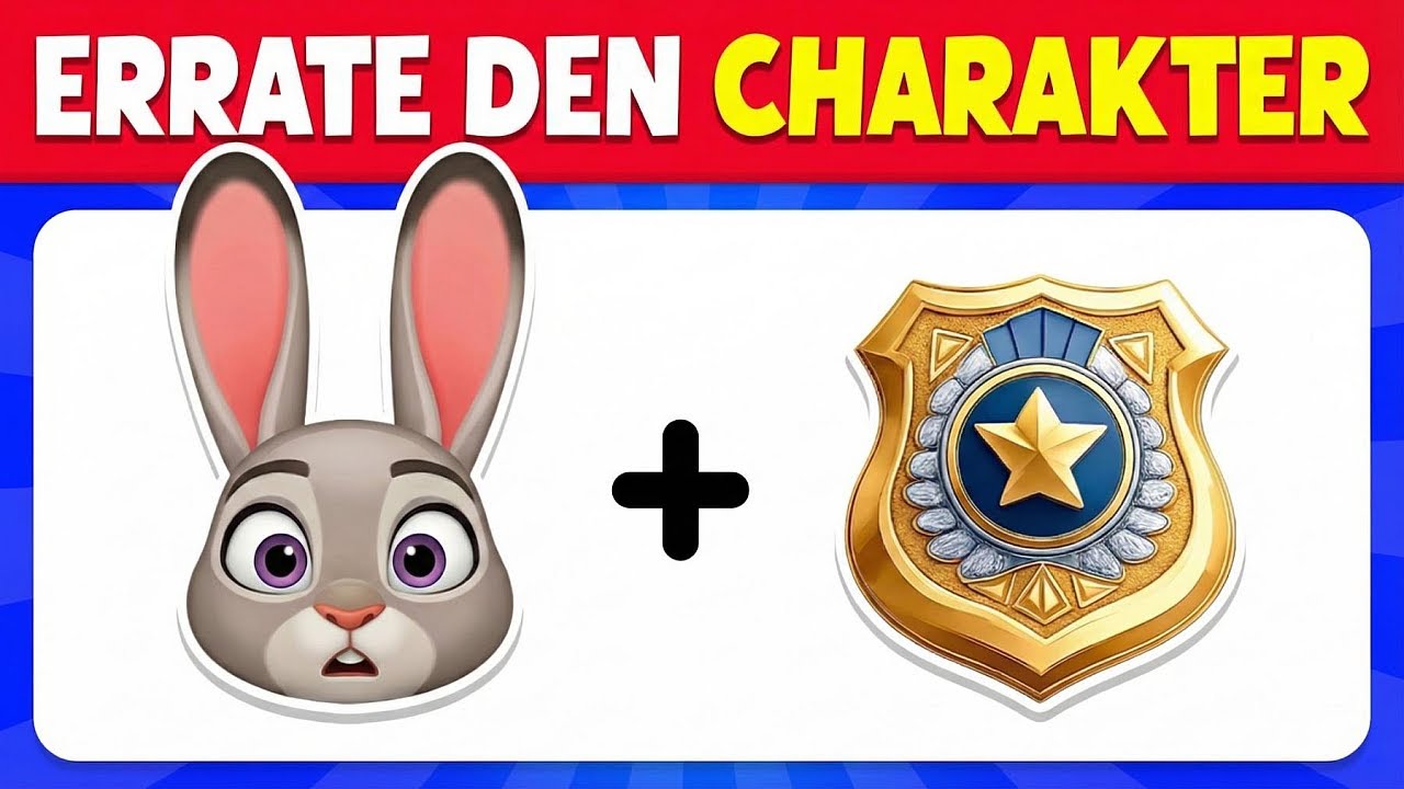 Errate die ZOOMANIA 2 Filmcharaktere anhand von Emojis 🐰👮 Judy Hopps, Nick Wilde, Gary De'Snake