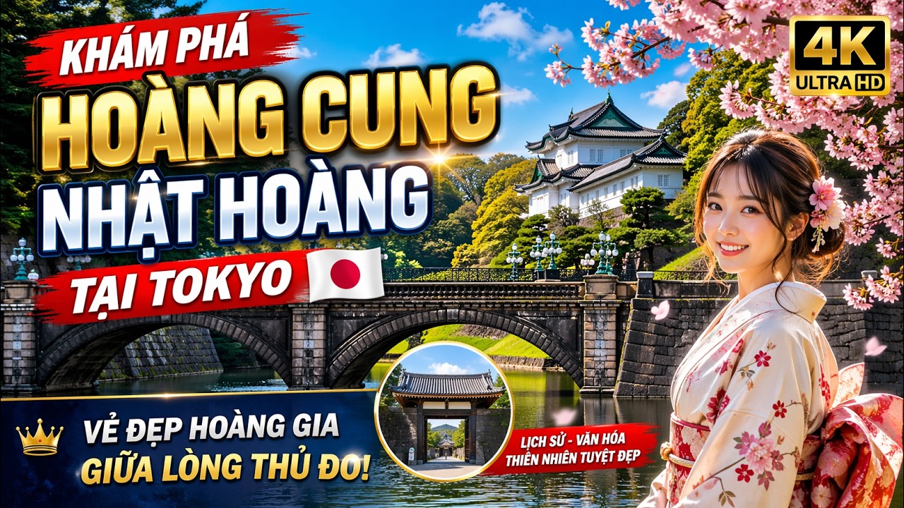 "Khám Phá Hoàng Cung Nhật Hoàng Tại Tokyo: Vẻ Đẹp Hoàng Gia Giữa Lòng Thủ Đô!"