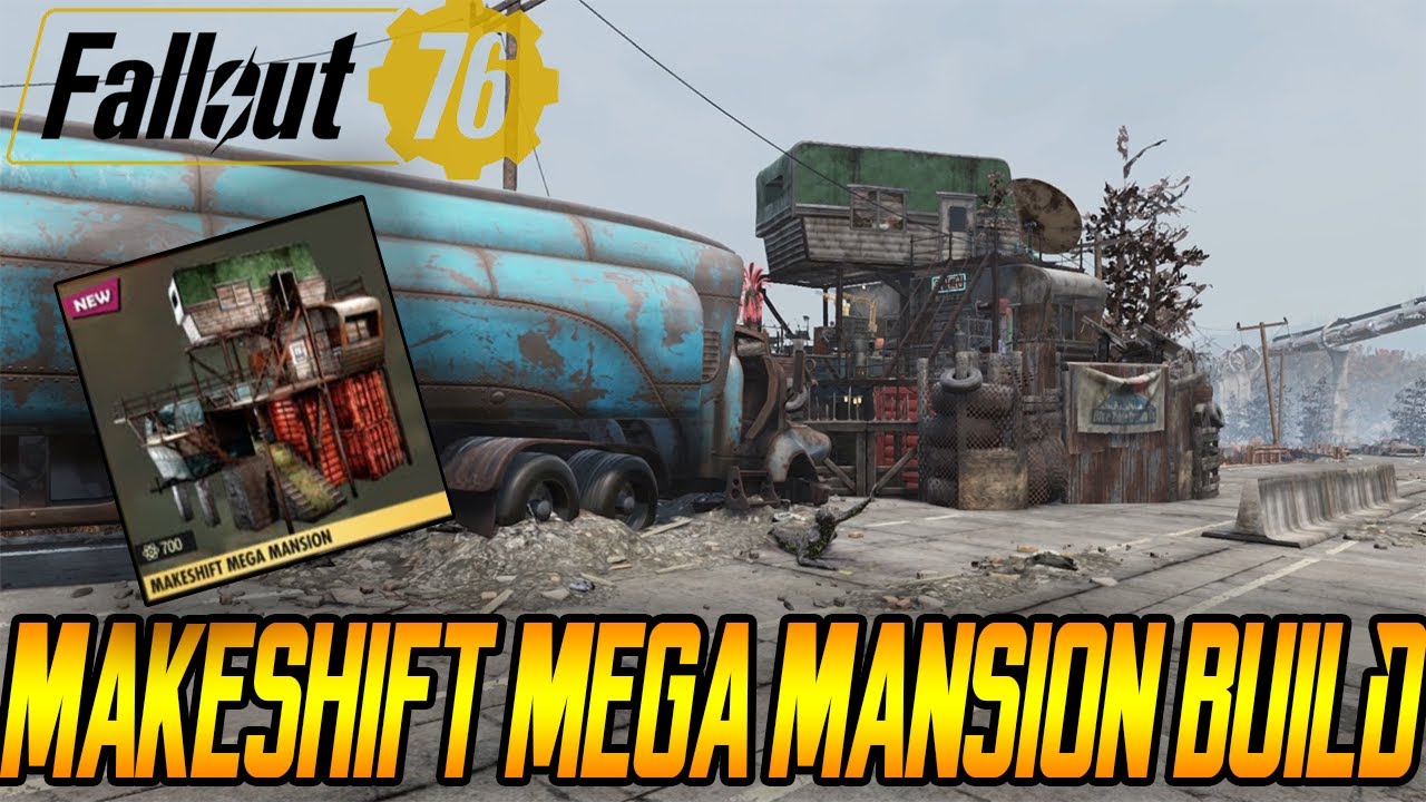 Fallout 76 Makeshift Mega Mansion CAMP Build