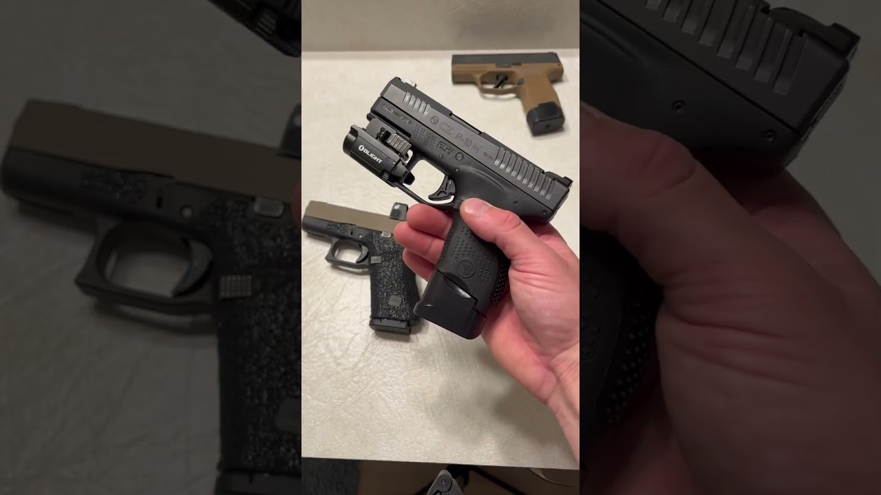 CZ P-10m против Glock 43x