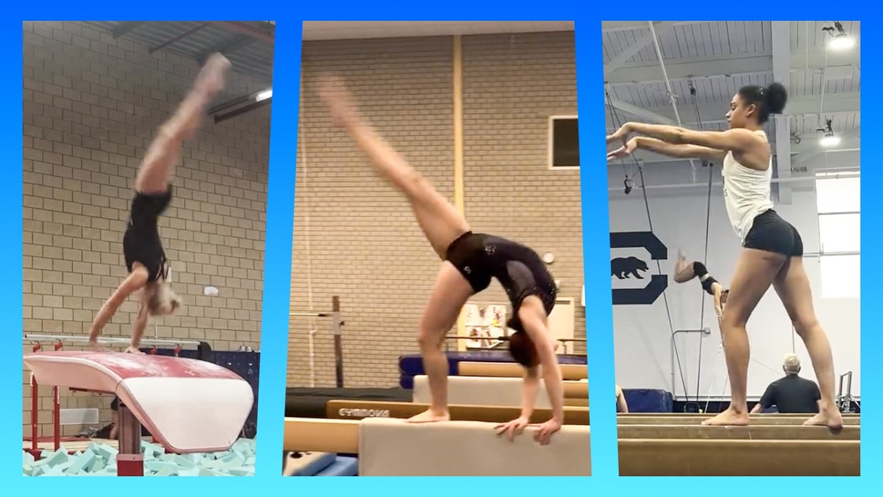 Sabrina Voinea's NEW COMBO, Becky Downie and Ondine Achampong on beam