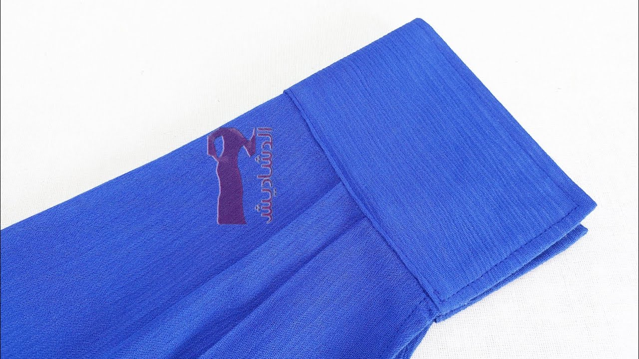 خياطة و تفصيل اسورة كم القميص -  sew a shirt sleeve