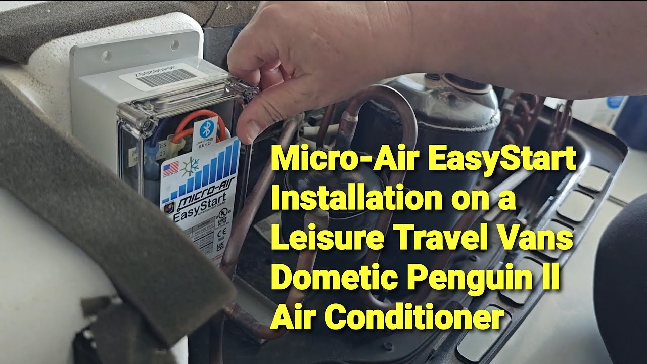 Установка Micro-Air EasyStart на кондиционер Dometic Penguin ll для автофургонов и путешествий