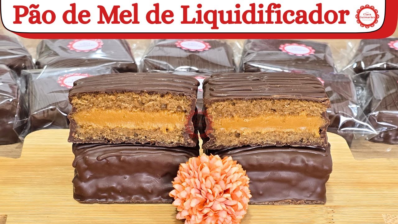 PÃO DE MEL DE ASSADEIRA C/ MASSA DE LIQUIDIFICADOR! Mais fácil impossível!