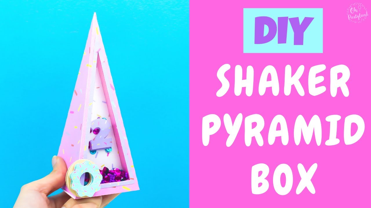 Pyramid Box | DIY Shaker Favor Box | How to make a favor box  | Ohpartyland! 🎊|