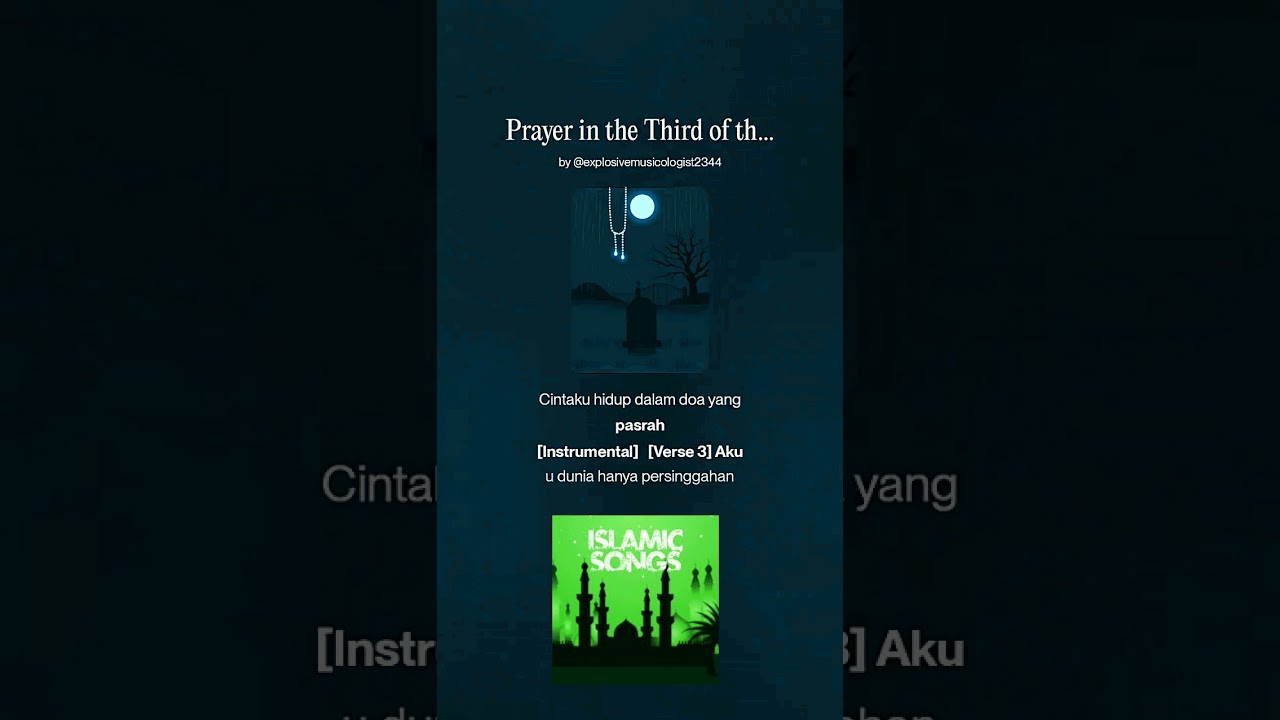 METAL ISLAMIC SONGS Prayer in the Third of the Night