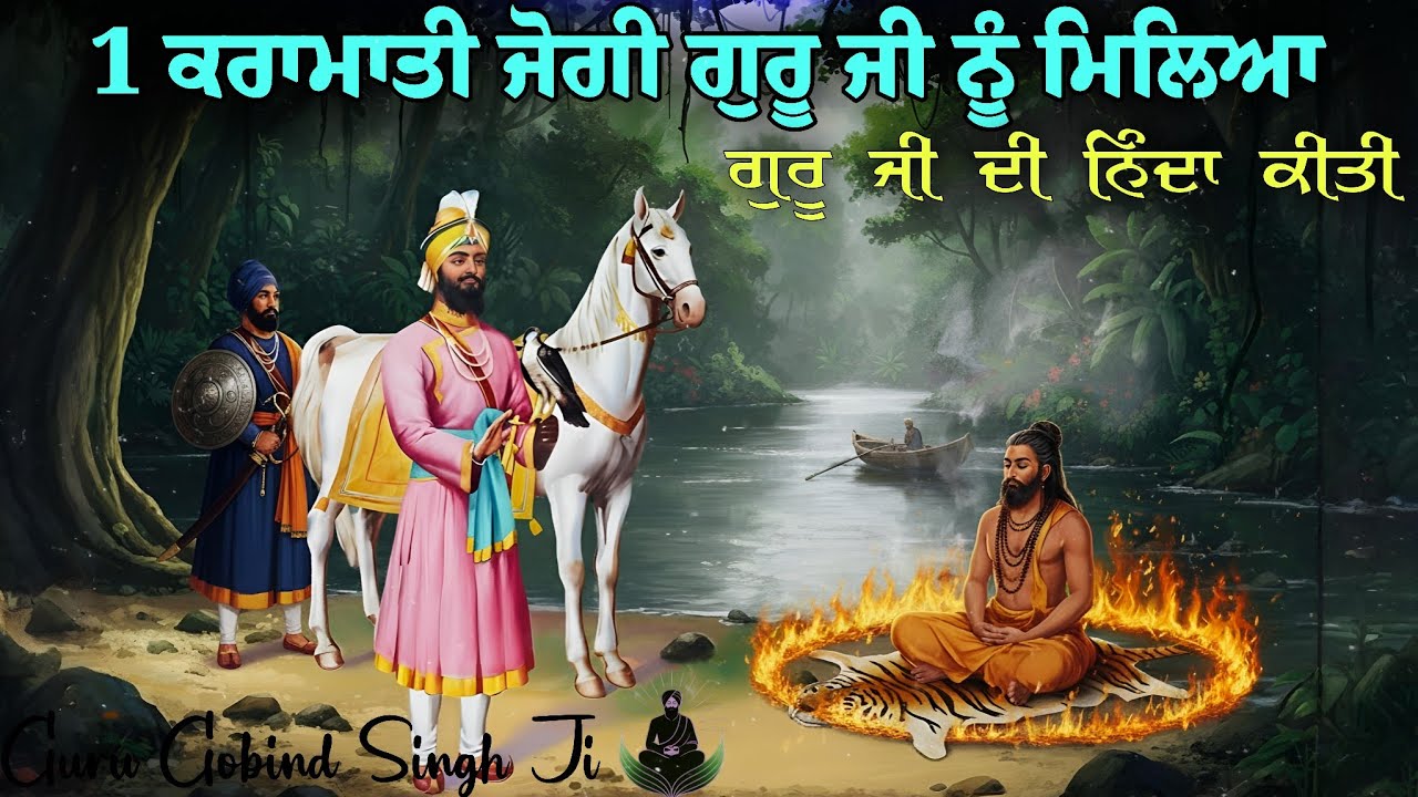 1 ਕਰਾਮਾਤੀ ਜੋਗੀ ਗੁਰੂ ਜੀ ਨੂੰ ਮਿਲਿਆ || ਗੁਰੂ ਜੀ ਦੀ ਨਿੰਦਾ ਕੀਤੀ || Guru Gobind Singh Ji 
