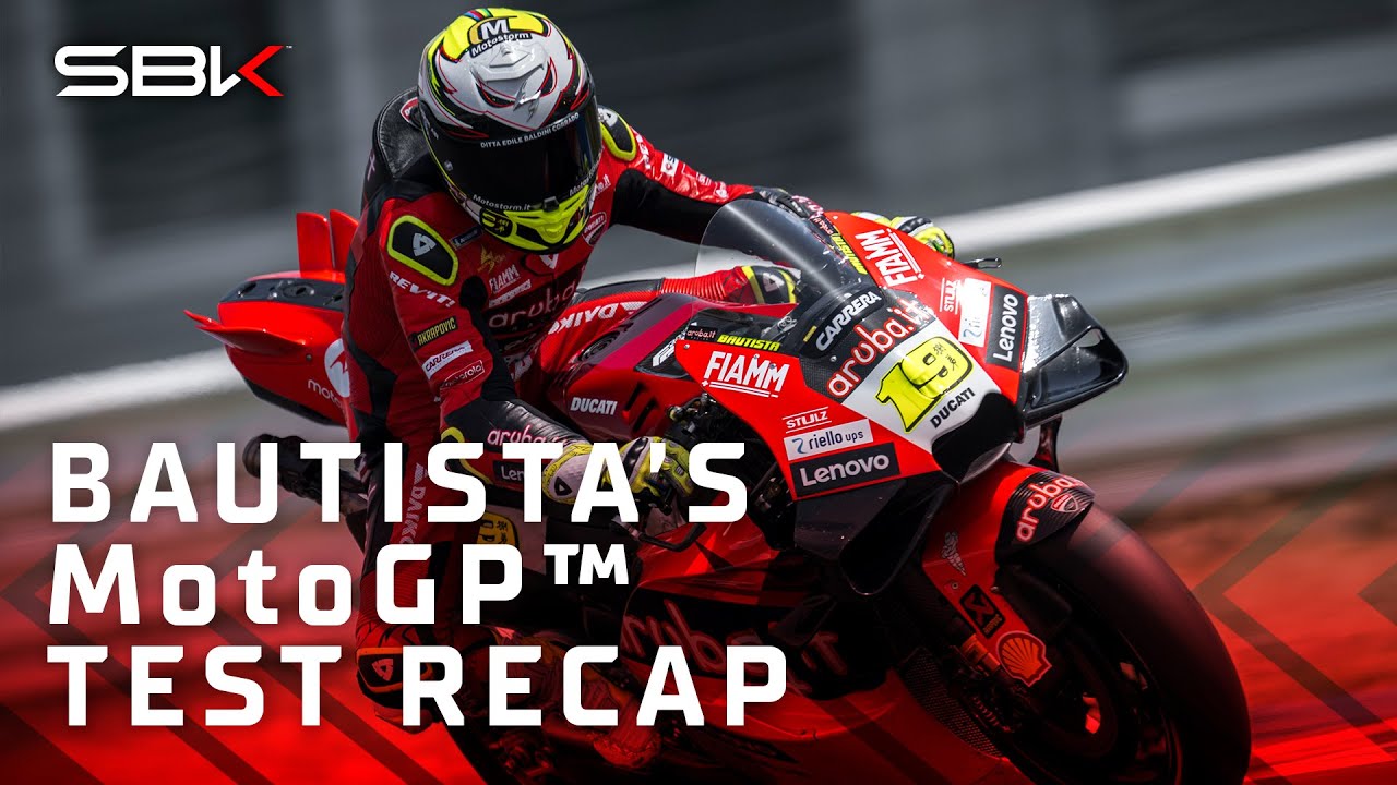 RECAP ⏪ Alvaro Bautista's MotoGP™ test | #WorldSBK