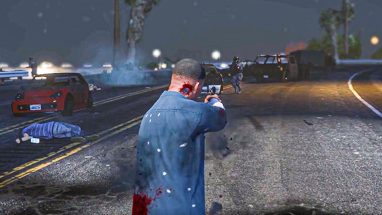 Epic Police Shootout in GTA 5 - Intense Gameplay!