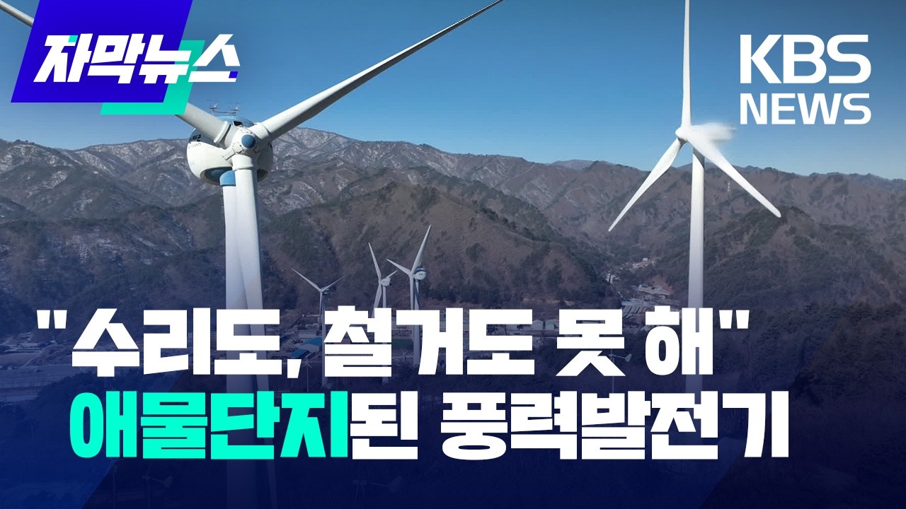 [자막뉴스] 고장난 채 방치된 풍력발전기…