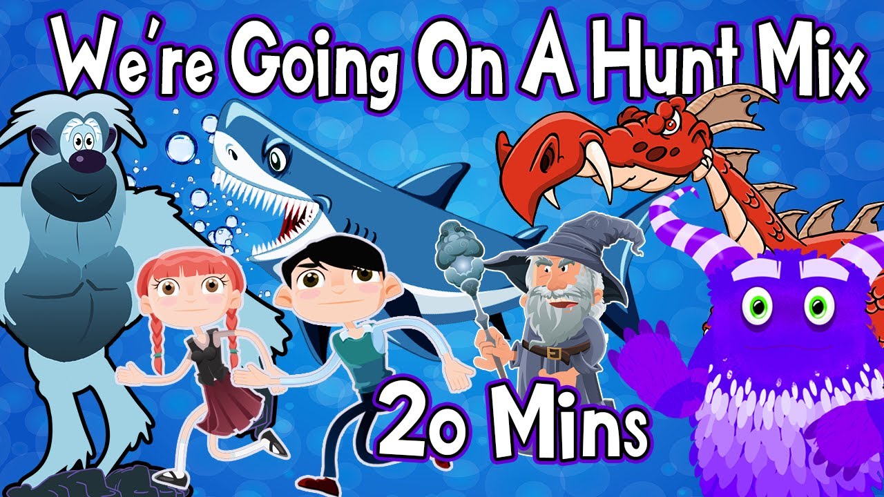 🎵 We're Going on a Hunt Mix 🎵 Kids Song and Brain Break