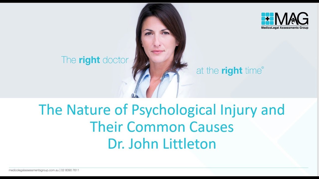 John Littleton - The Nature of Workplace Psychological Injuries & When Isn’t It a Workcover Claim