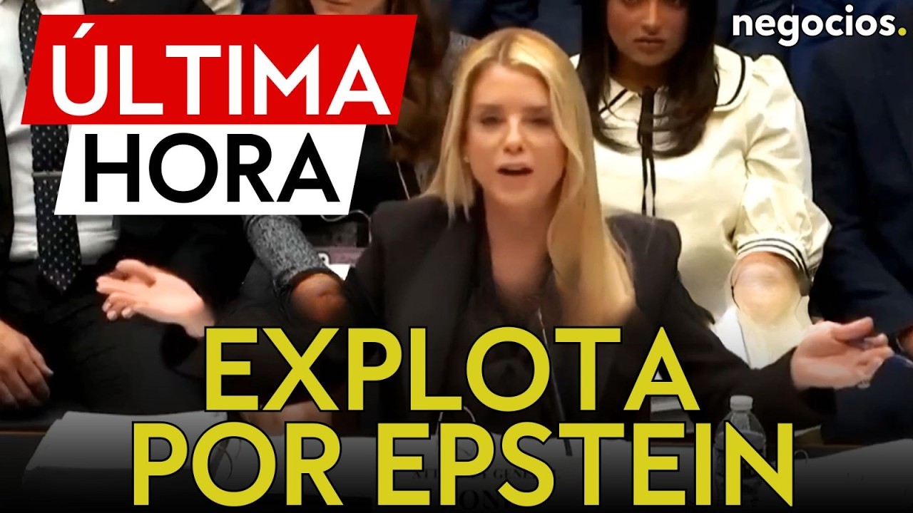 ÚLTIMA HORA | Pam Bondi explota en EEUU: enfrentamiento total por el caso Epstein en el Senado