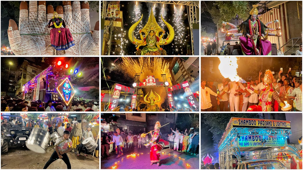 Amberpet Team Shakthi Youth Durga Mata Aagman 2025 Full Video Grand Celebration