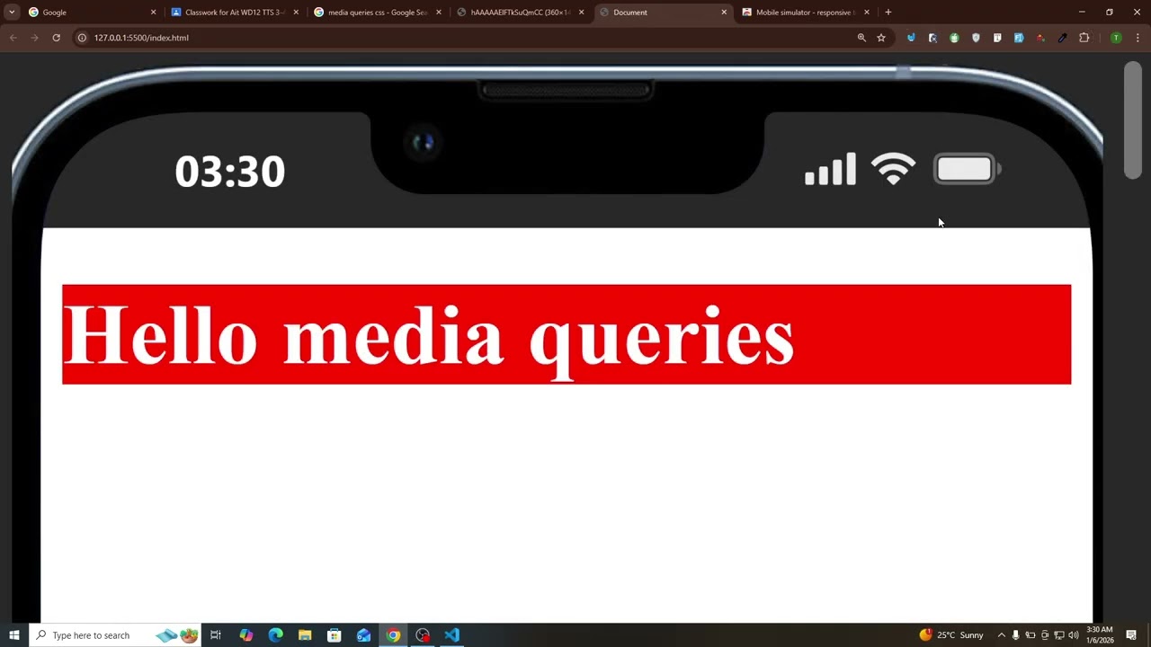 media queries