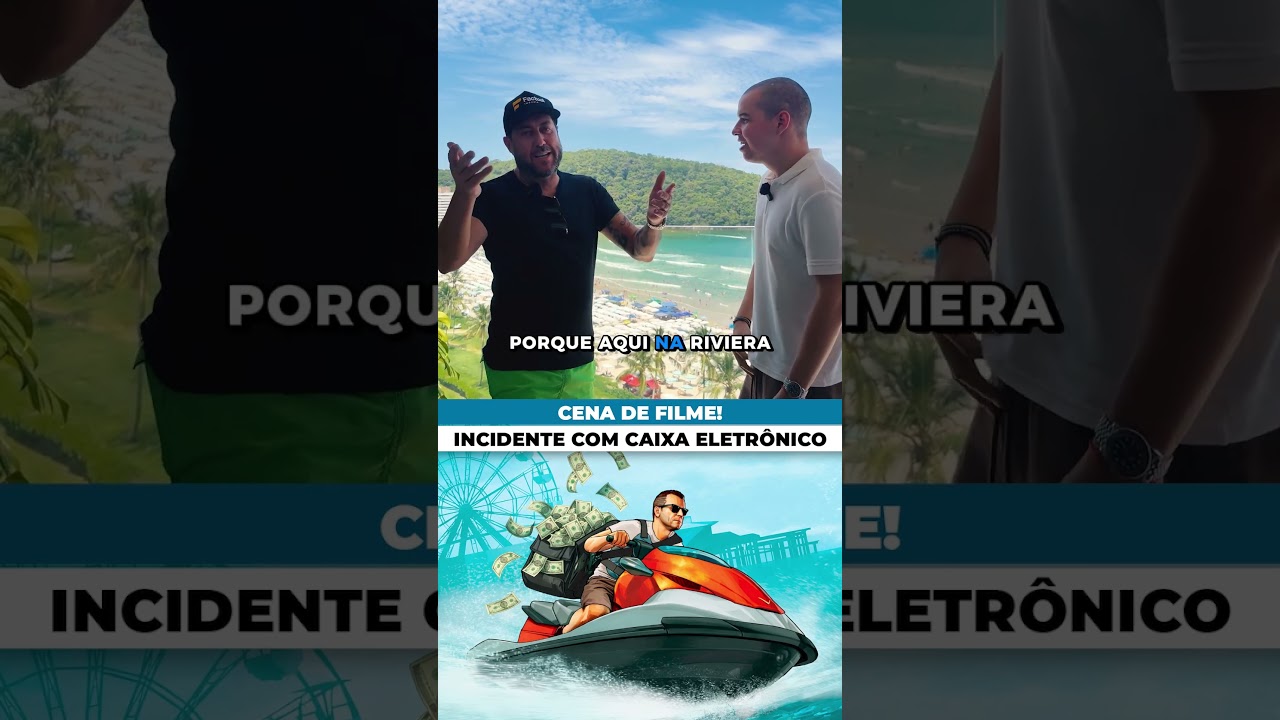 CENA DE FILME COM FUGA PELO MAR!