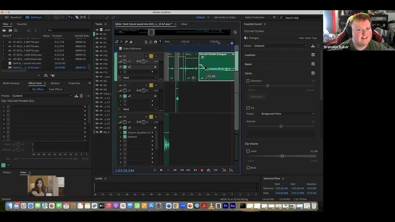Zoom class covering adjusting levels in multitrack and stem exports