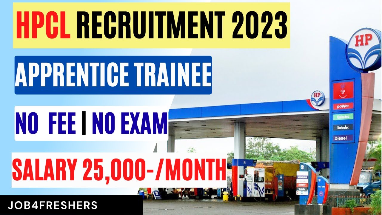 HPCL Recruitment 2023 | Graduate Apprentice trainee | Apply Now!! | Job4freshers