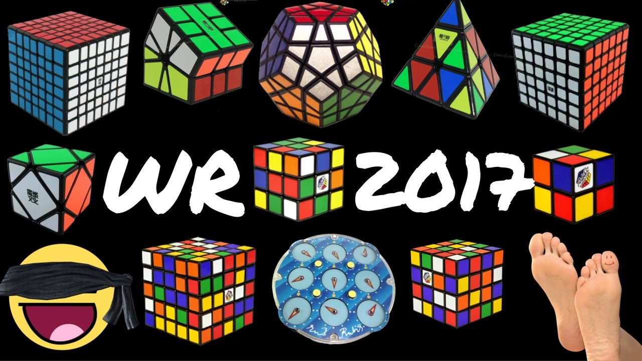 TODOS los World Record del CUBO DE RUBIK (2017)