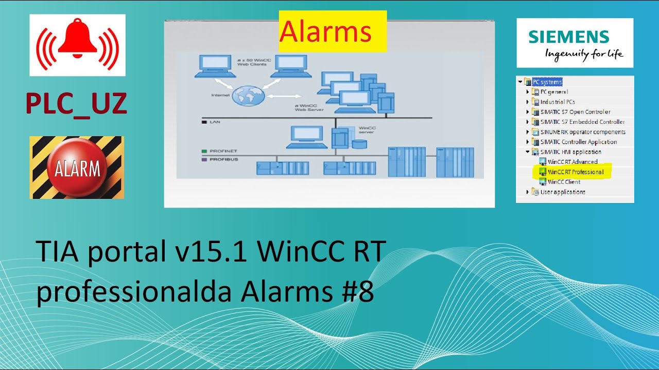 TIA portal v15.1 WinCC RT professionalda Alarms #8