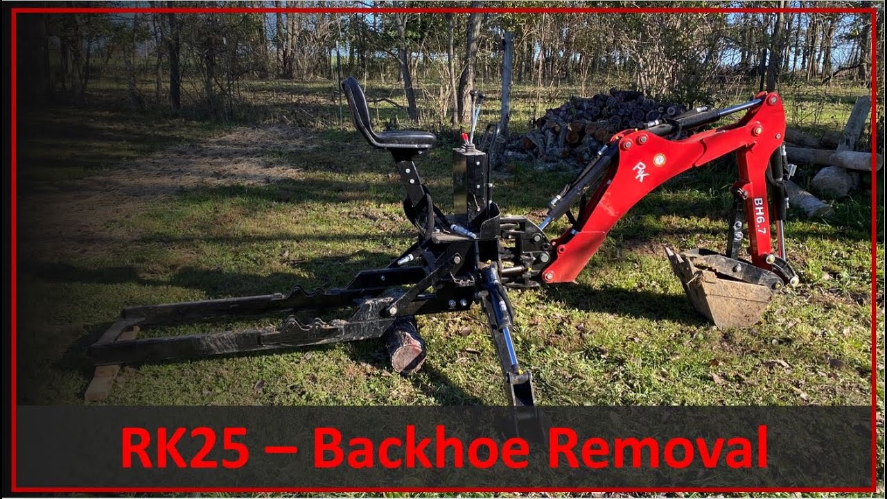 #087: Снятие обратной лопаты с RK25 / TYM T25