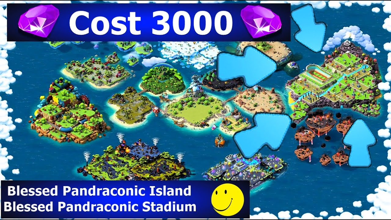 Blessed Pandraconic Island Cost 3000 gems | Blessed Pandraconic Stadium Habitat | DML