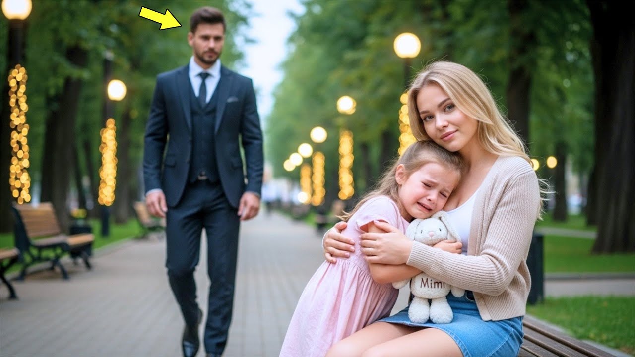 Arme Nanny Tröstete Ein Verängstigtes Kleines Mädchen Im Park—Ahnungslos: Ihr Vater, Millionär-CEO…