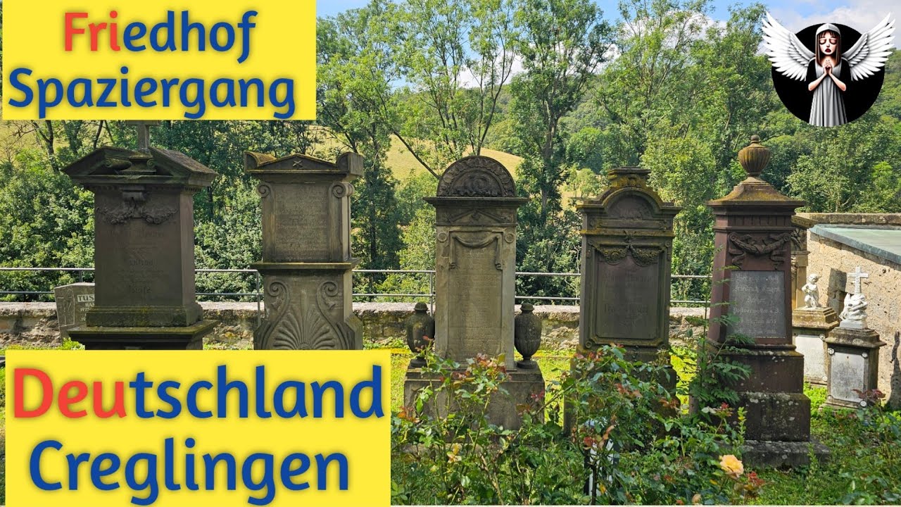 Friedhof Spaziergang - Grave Visitation - Creglingen mit Riemenschneider Altar -  Deutschland - BRD