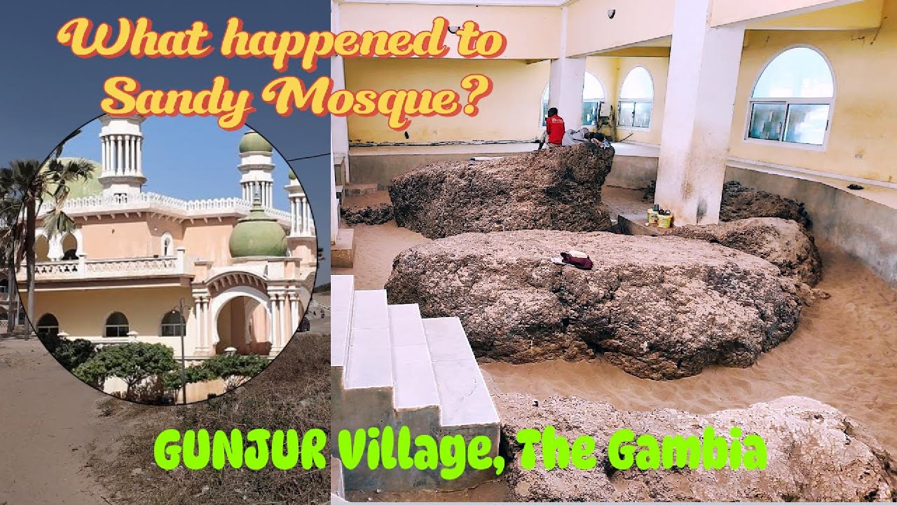 GUNJUR, life in small fishing village in GAMBIA 🇬🇲 | West AFRICA | Sand Dunes Mosque (JAAMENGO) | 