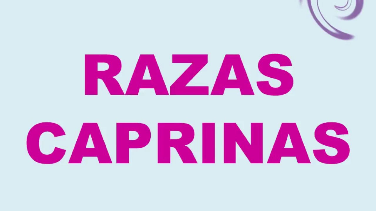 RAZAS CAPRINAS