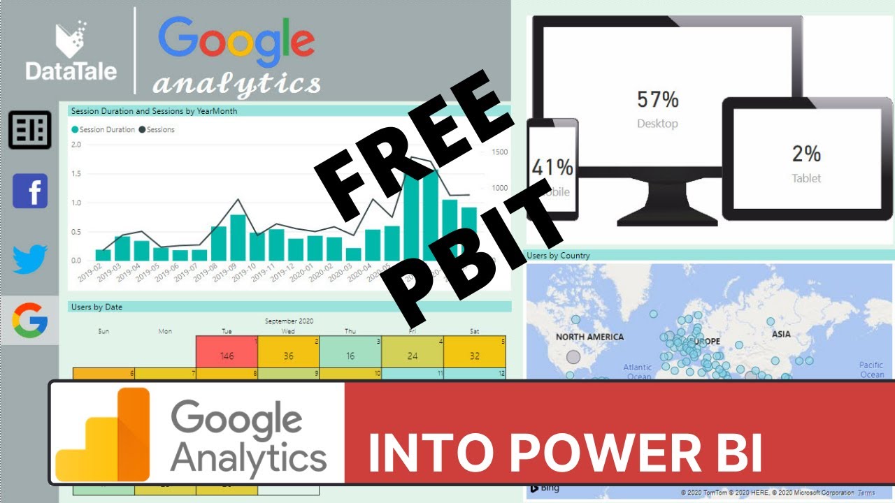 Get your Google Analytics data into Power BI (Free PBIT)