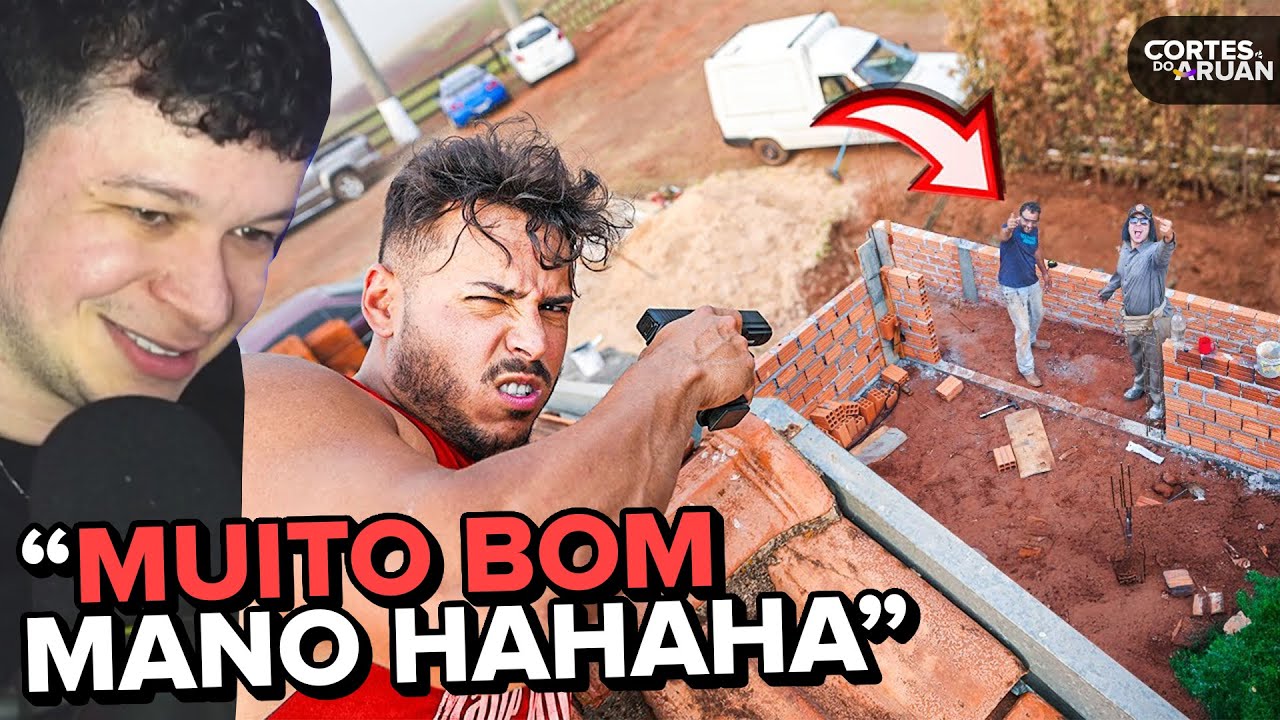 🚨 RENATO GARCIA ATIROU COM AIRSOFT NOS PEDREIROS DA OBRA KKKKKKKKKKKKK - Cortes do Aruan