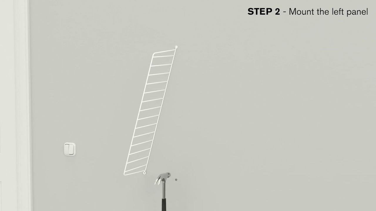 String Shelving Wall Panel Assembly Instructions