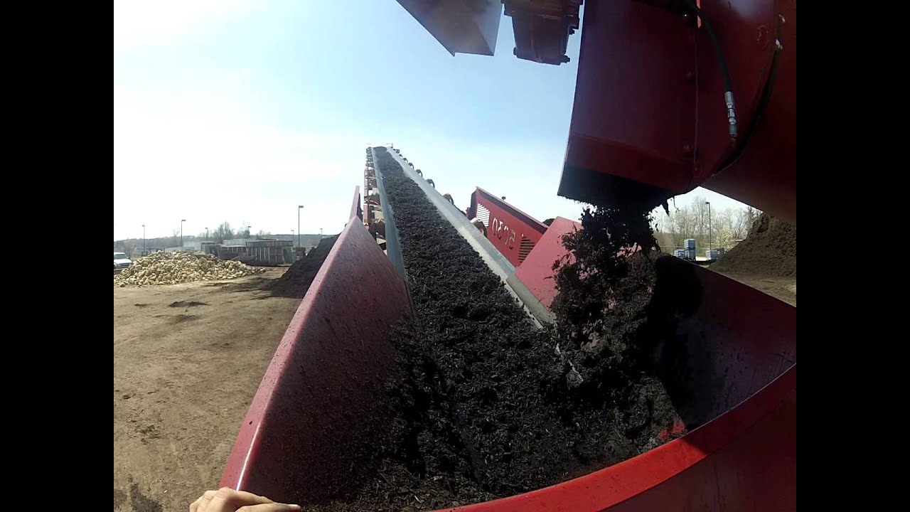 MGL Engineering 1644 ColorMax Mulch Coloring Machine and 5030 Radial Stacker