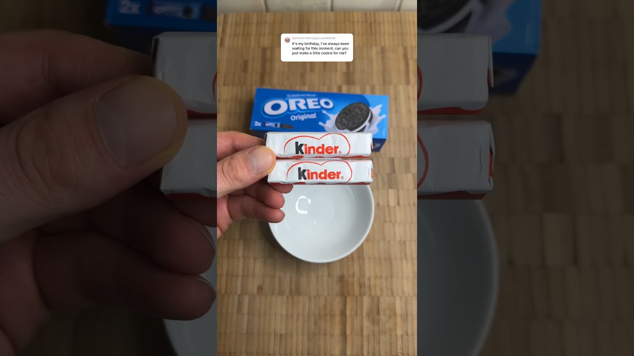 Kinder and Oreo cookie ! 🍪 🎉🥳