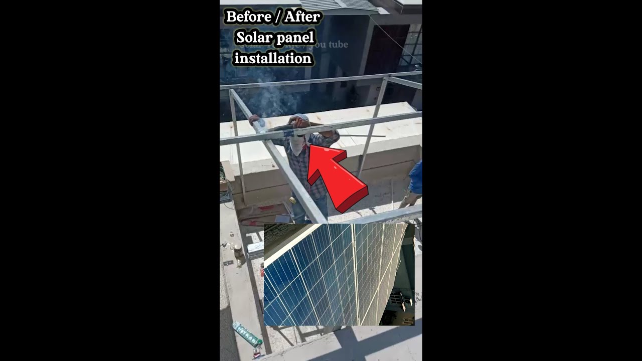 Before & After Solar penal installed 😲👍 
