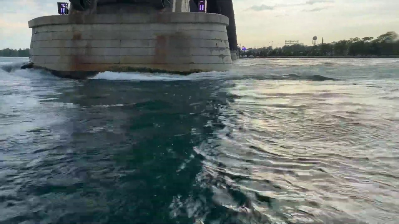 Niagara River under Peace Bridge flow rate