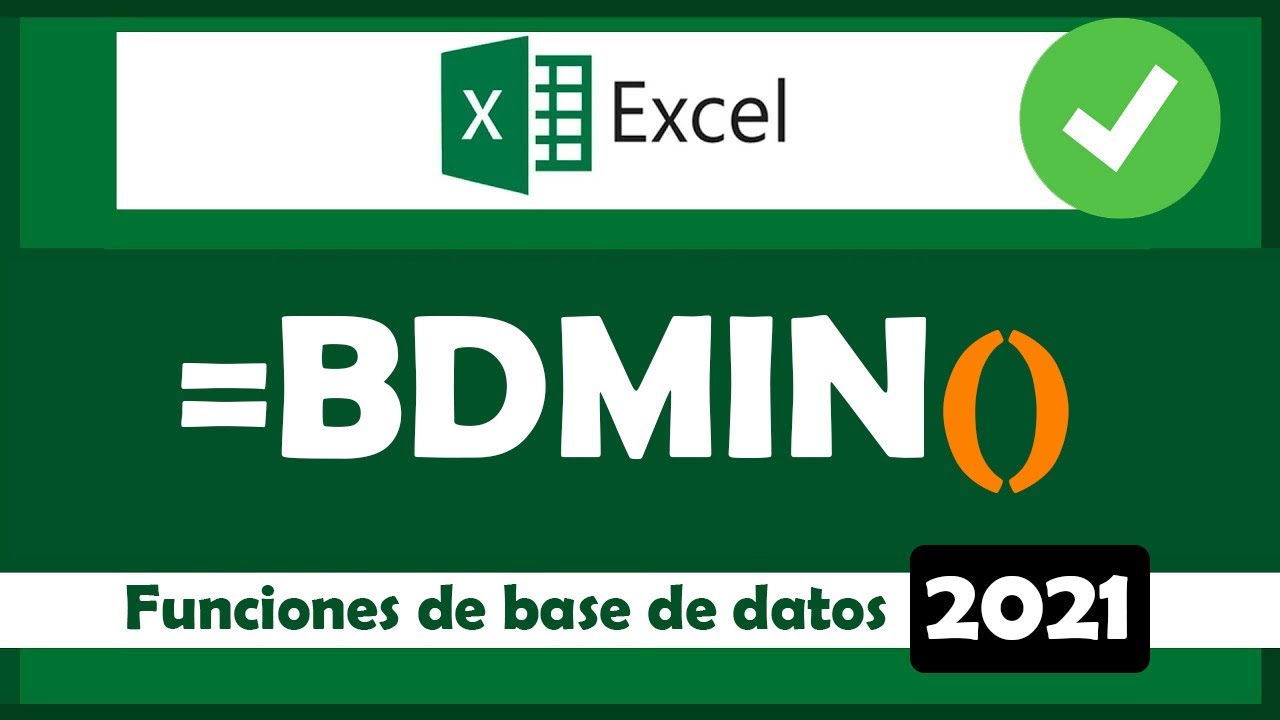 BDMIN function in Excel