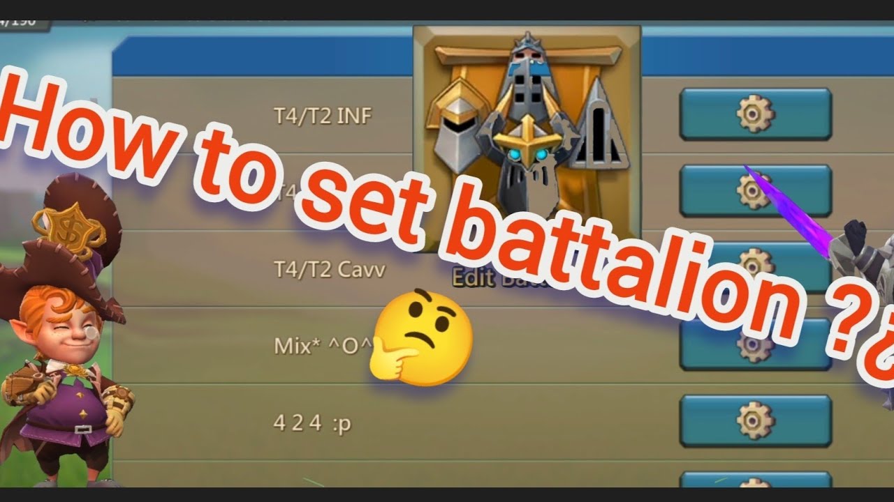 how to set battalions as f2p in lords mobile