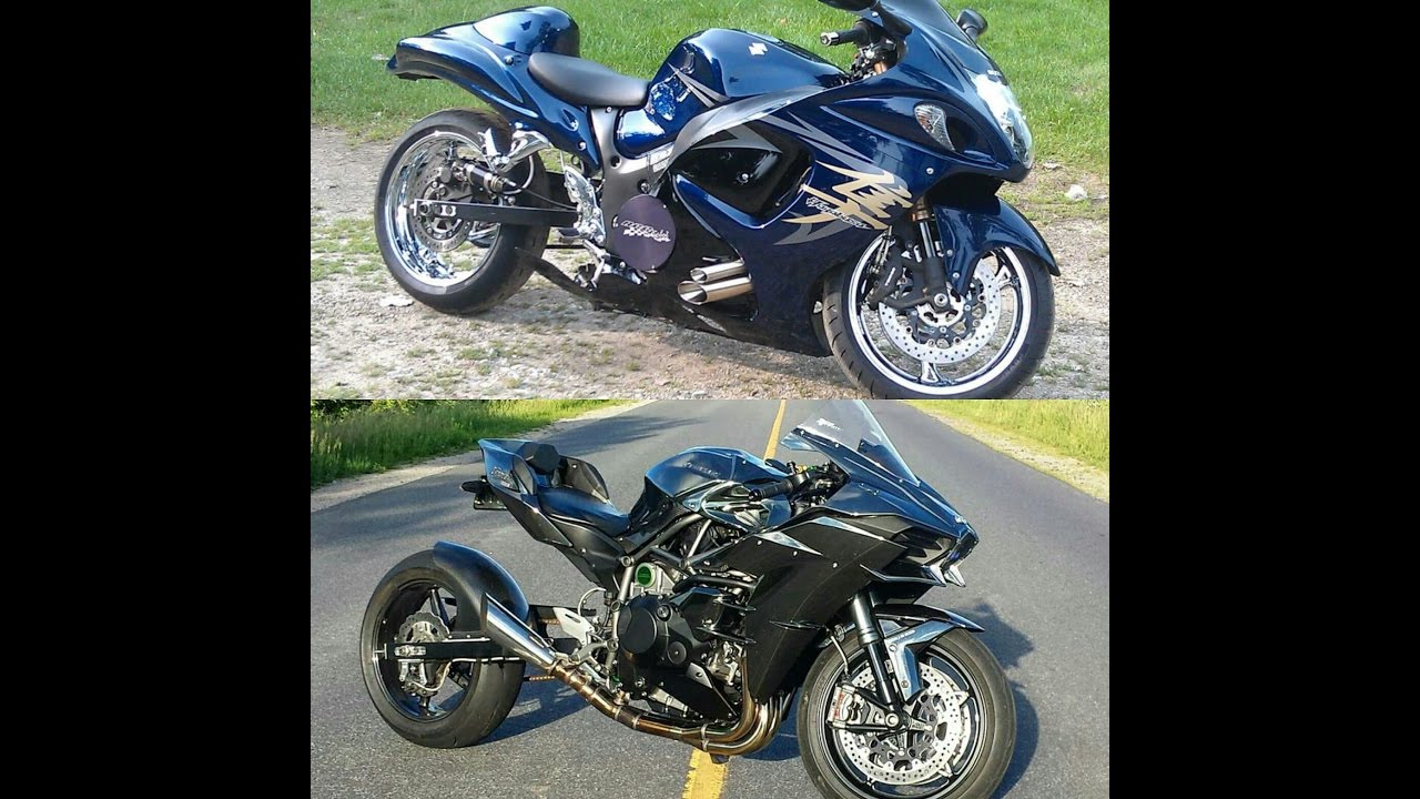 Kawasaki Ninja H2 vs Two Turbo Suzuki Hayabusa's