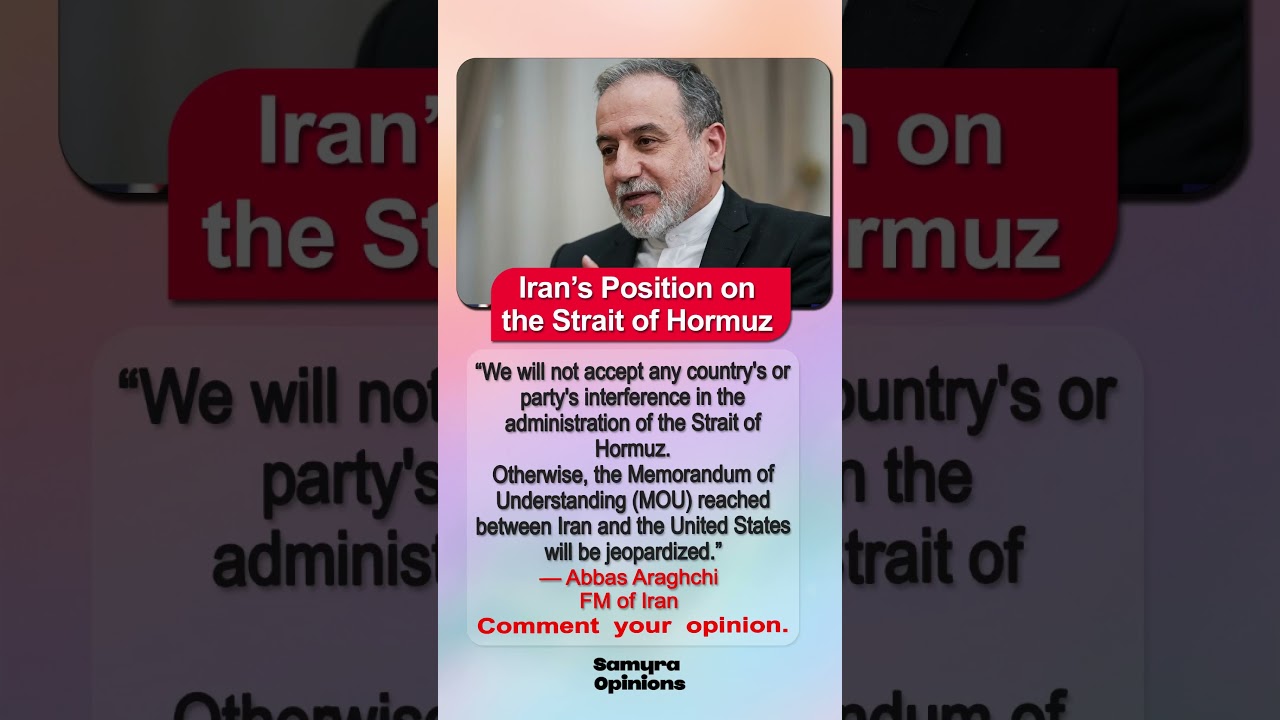 Iran&rsquo;s Big Warning Over Strait of Hormuz: &ldquo;No Foreign Interference Allowed&rdquo; #trendingnow